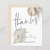 Budget Pampas Future Bedankt mevrouw Vrijgezellenf (Voorkant / Achterkant)