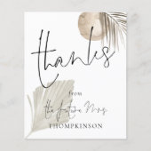 Budget Pampas Future Bedankt mevrouw Vrijgezellenf (Voorkant)