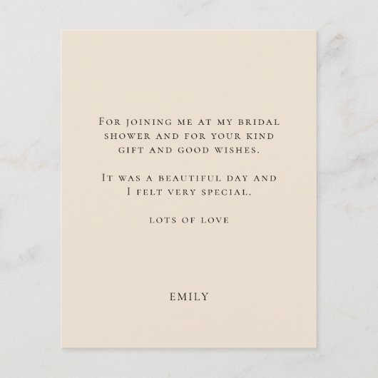 Budget Pampas Future Mrs. Vrijgezellenfeest Dank u (Achterkant)