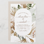 Budget Pampas Gras Boheemian Eucalyptus Bruiloft  (Voorkant / Achterkant)