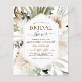 Budget Pampas Gras Bruids Shower Boho Eucalyptus  Flyer (Voorkant)