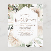 Budget Pampas Gras Bruiloft Boho Eucalyptus  Flyer (Voorkant)