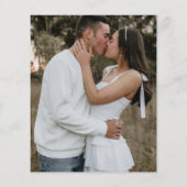 BUDGET Pampas Gras FOTOGRAFIE Uitnodiging Bruidsfe Flyer (Achterkant)