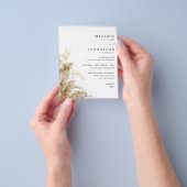 Budget Pampas Gras & Gouden Bruiloft 2 Flyer (Hand)