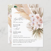 budget pampas grasgroen orchid rustige bruiloft (Voorkant / Achterkant)