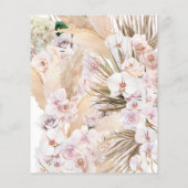 budget Pampas grasgroen orchidee bruiloft Flyer (Achterkant)