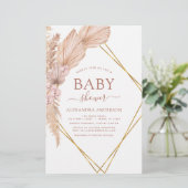 Budget Pampas Grass Baby shower Bohemian Boho (Staand voorkant)