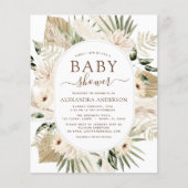 Budget Pampas Grass Baby shower Boho Eucalyptus (Voorkant)