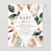 Budget Pampas Grass Baby shower Boho Eucalyptus (Voorkant)