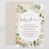 Budget Pampas Grass Baby shower Boho Eucalyptus (Voorkant / Achterkant)