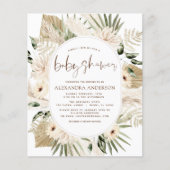 Budget Pampas Grass Baby shower Boho Eucalyptus (Voorkant)