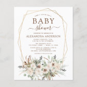 Budget Pampas Grass Baby shower Boho Eucalyptus (Voorkant)