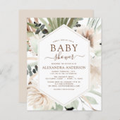 Budget Pampas Grass Baby shower Boho Eucalyptus (Voorkant / Achterkant)