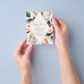 Budget Pampas Grass Baby shower Boho Eucalyptus Fl Flyer (Hand)