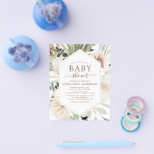 Budget Pampas Grass Baby shower Boho Eucalyptus Flyer (Enkel)