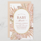 Budget Pampas Grass Bohemian Boho Baby shower (Voorkant / Achterkant)