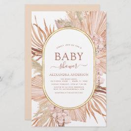 Budget Pampas Grass Bohemian Boho Baby shower