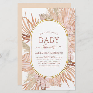 Budget Pampas Grass Bohemian Boho Baby shower