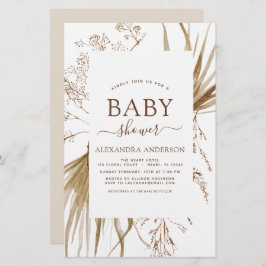 Budget Pampas Grass Bohemian Boho Baby shower