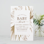 Budget Pampas Grass Bohemian Boho Baby shower (Staand voorkant)