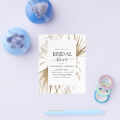 Budget Pampas Grass Bohemian Boho Vrijgezellenfees Flyer (Enkel)