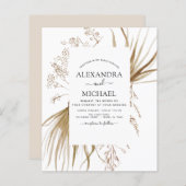 Budget Pampas Grass Bohemian Boho Wedding (Voorkant / Achterkant)