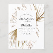 Budget Pampas Grass Bohemian Boho Wedding (Voorkant)