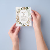 Budget Pampas Grass Boho Brunch & Bubble Flyer (Hand)