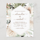 Budget Pampas Grass Boho Eucalyptus Wedding Flyer (Voorkant)