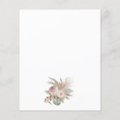 Budget Pampas Grass Boho Het is een meisje Baby sh (Achterkant)