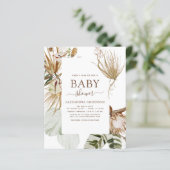 Budget Pampas Grass Boho Tropisch Baby shower (Staand voorkant)