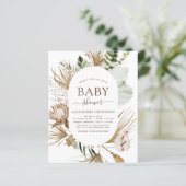 Budget Pampas Grass Boho Tropisch Baby shower (Staand voorkant)
