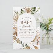 Budget Pampas Grass Boho Tropisch Baby shower (Staand voorkant)