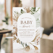 Budget Pampas Grass Boho Tropisch Baby shower