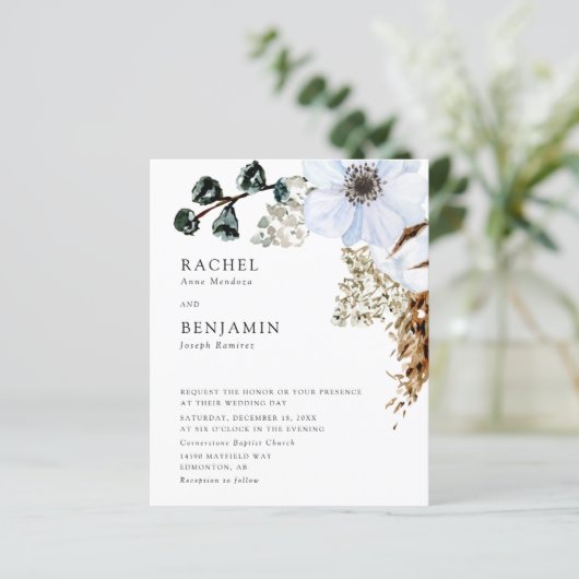 Budget Pampas Grass Elegant Boho Wedding Floral (Staand voorkant)