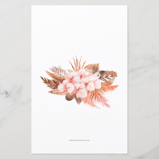 Budget Pampas Grass Girl Baby shower (Achterkant)