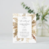 Budget Pampas Grass & Gold Boho Wedding (Staand voorkant)