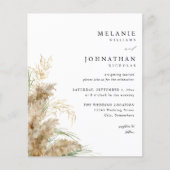 Budget Pampas Grass & Gold Wedding 2 (Voorkant)