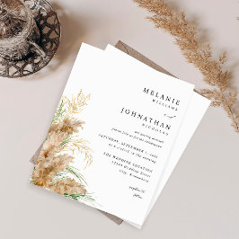 Budget Pampas Grass & Gold Wedding 2