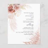 Budget Pampas Grass Terracotta Tan Boho Wedding (Voorkant)