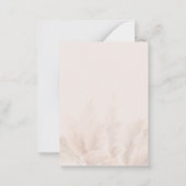 Budget Pampas Grass Terracotta Vrijgezellenfeest Notitiekaartje (Achterkant)