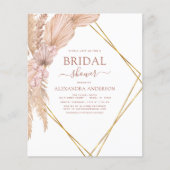 Budget Pampas Grass Vrijgezellenfeest Bohemian Boh Flyer (Voorkant)