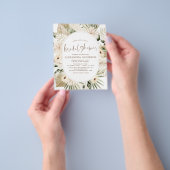 Budget Pampas Grass Vrijgezellenfeest Boho Eucalyp Flyer (Hand)