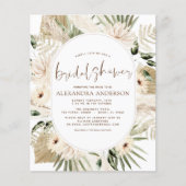 Budget Pampas Grass Vrijgezellenfeest Boho Eucalyp Flyer (Voorkant)