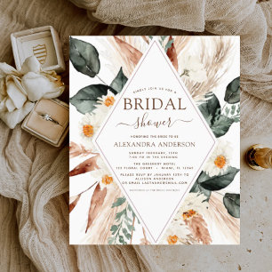 Budget Pampas Grass Vrijgezellenfeest Boho Eucalyp Flyer
