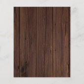 Budget Pampas Grass Wood Baby shower Uitnodiging (Achterkant)