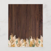 BUDGET Pampas Grass Wood String Lights Weddenschap (Achterkant)