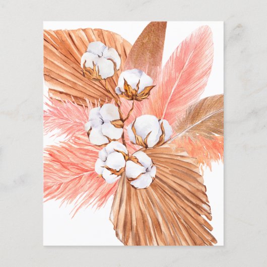 Budget Pampas Orchids Blush Weddenschap (Achterkant)