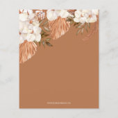 Budget Pampas Unisex Baby shower Uitnodiging (Achterkant)