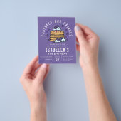 Budget Pannenkoeken en Pyjama Feestje Uitnodiging Flyer (Hand)
